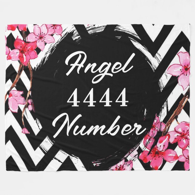 Angel Numberr "4444"  Fleece Blanket (Front (Horizontal))