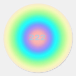 Angel Numbers 222 - Balance & Harmony Classic Round Sticker