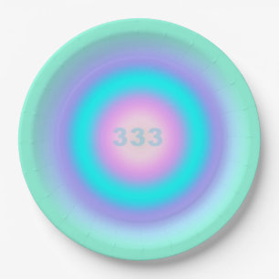 Angel Numbers 333 - Creativity & Action Paper Plate