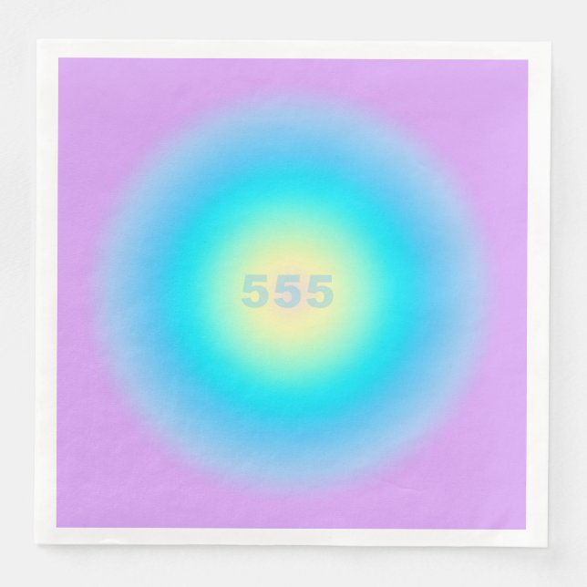 Angel Numbers 555 - Changes On The Horizon   Napkin (Front)