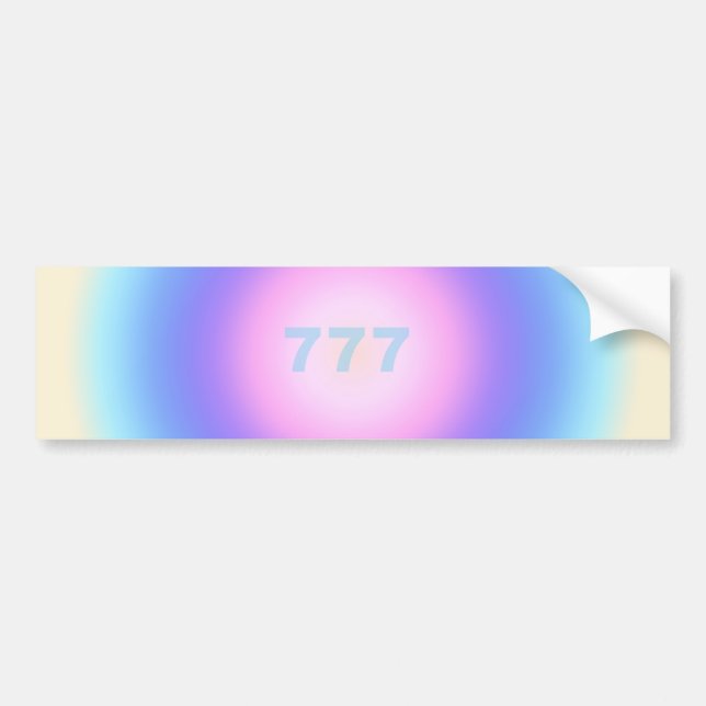 Angel Numbers 777 - Good Fortune  Bumper Sticker (Front)