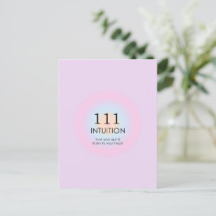 Angel Numbers Numerology 111 Intuition Postcard