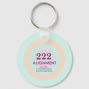 Angel Numbers Numerology 222 Alignment Motivation  Key Ring
