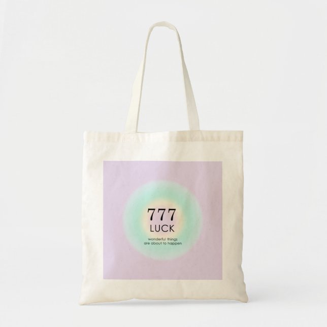 Angel Numbers Numerology 777 Luck   Tote Bag (Front)