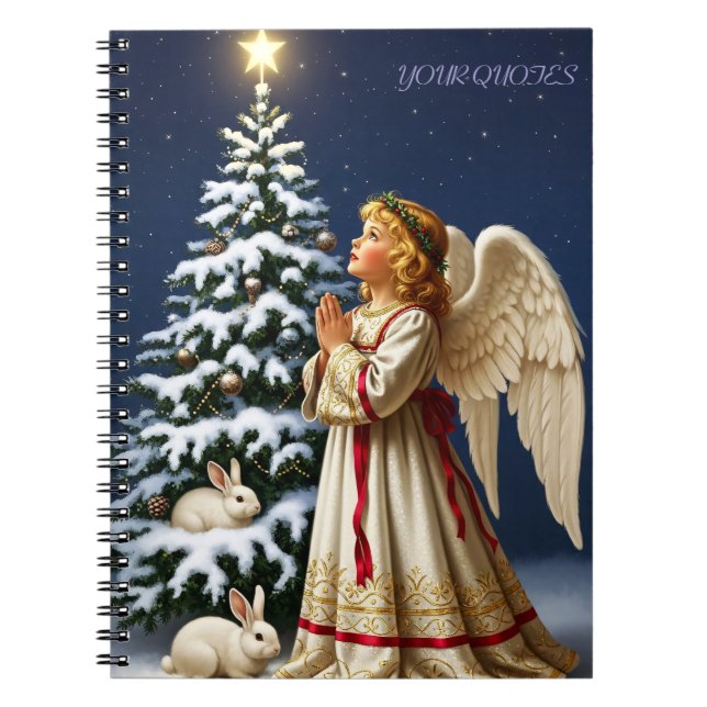 Angel of Christmas Night – Classical Holiday  Notebook (Front)