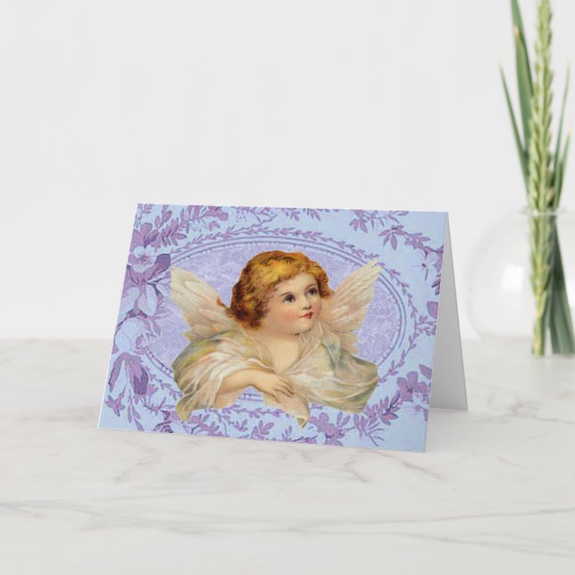Angel Of Courage Easter Card (Front)