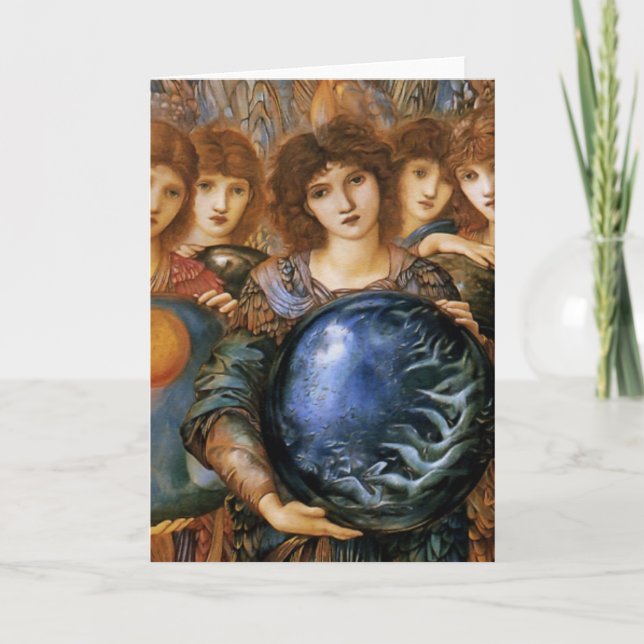 Angel of Creation by William Burne-Jones Holiday Card (Front)