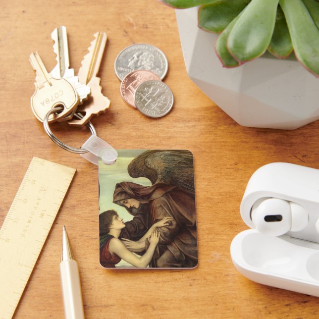 Angel of Death by Evelyn De Morgan Key Ring (Desk)