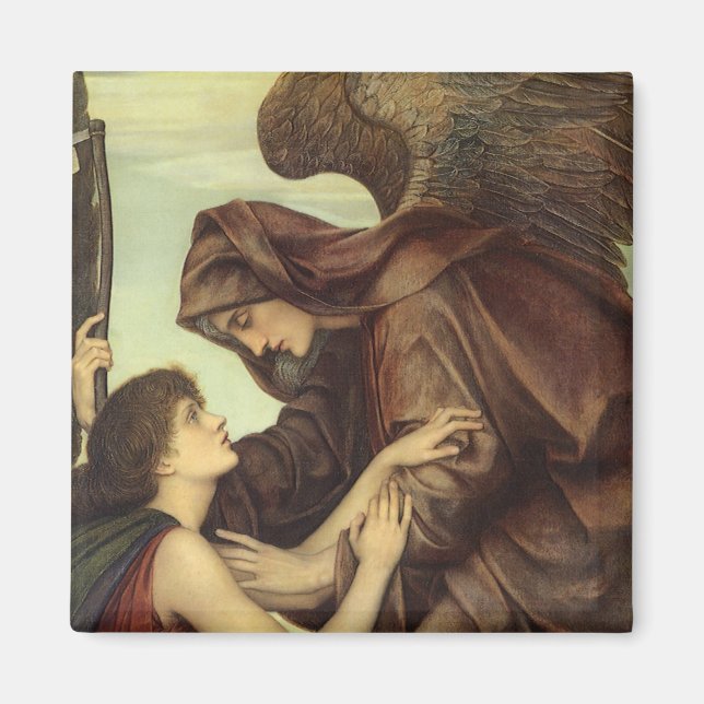 Angel of Death by Evelyn De Morgan Magnet (Front)