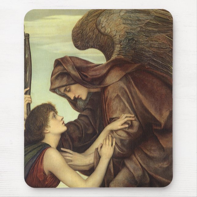Angel of Death by Evelyn De Morgan Mouse Mat (Front)