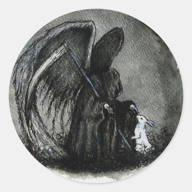 ANGEL OF DEATH CLASSIC ROUND STICKER (Front)