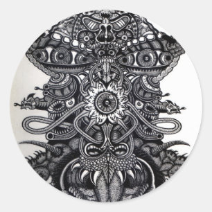 Angel of Death Classic Round Sticker