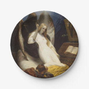 Angel of Death (Going to Heaven) (Horace Vernet) Paper Plate