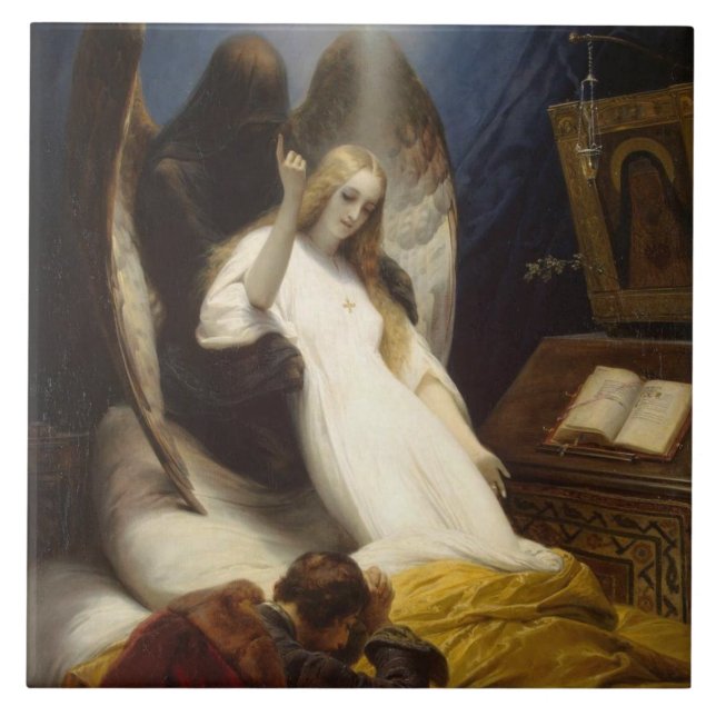 Angel of Death (Going to Heaven) (Horace Vernet) Tile (Front)