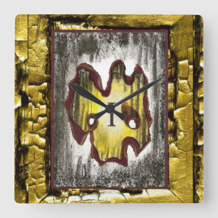 Angel of Death Square Wall Clock