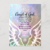 Angel of God Prayer Beautiful Colourful Watercolor