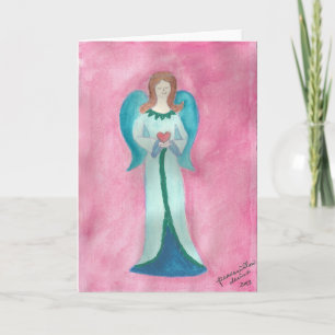 angel of healing... by peacewillow holiday card