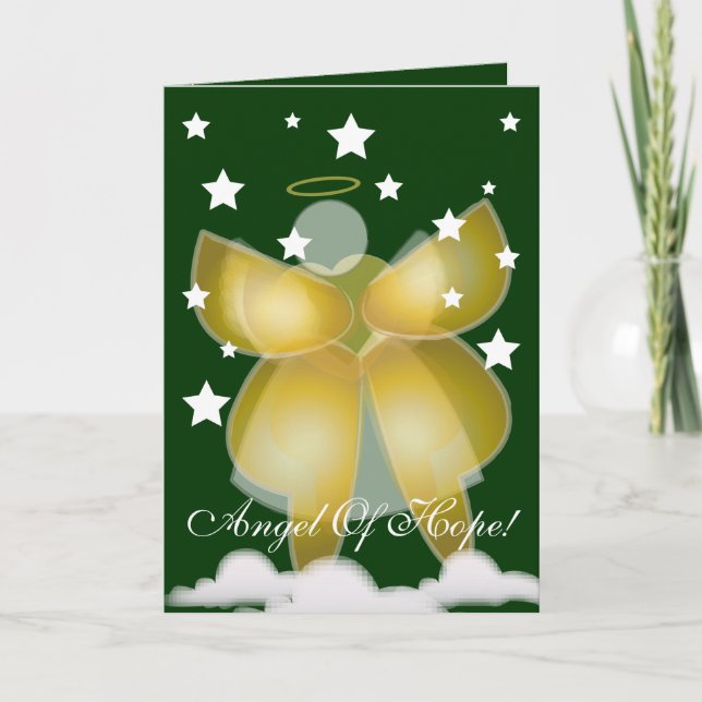 Angel Of Hope!-Customise Holiday Card (Front)