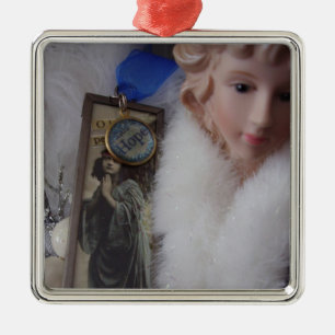Angel of Hope Square Ornament