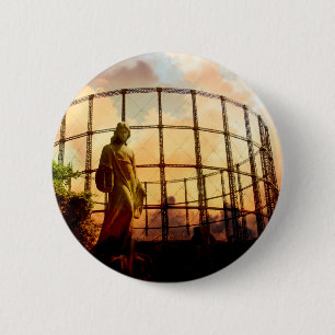 Angel of Kensal Green 6 Cm Round Badge