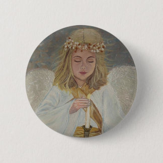 Angel of Light 6 Cm Round Badge
