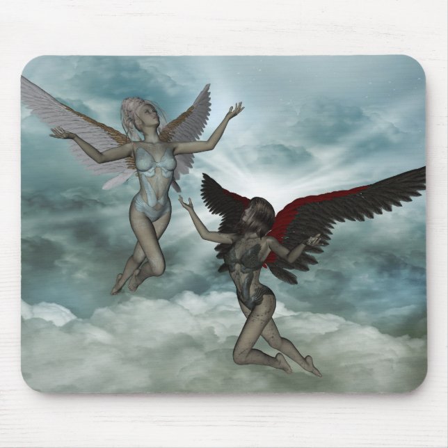Angel of Light and Darkness Mouse Mat (Front)