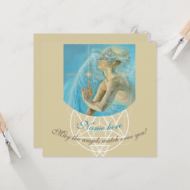 Angel of light divine love and protection fineart (Front/Back In Situ)