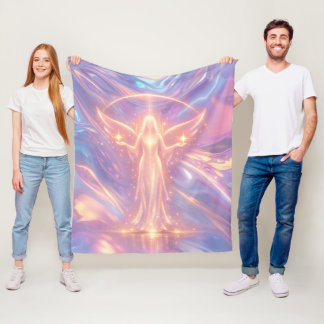 Angel of Light Fleece Blanket – Ethereal Celestial