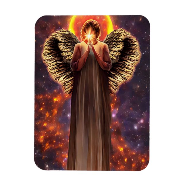 Angel Of Love And light Original Art Magnet (Vertical)