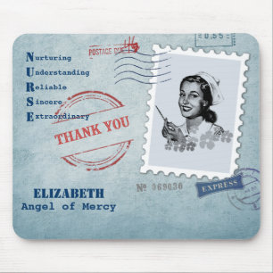 Angel of Mercy . Custom Gift Mousepad for Nurses
