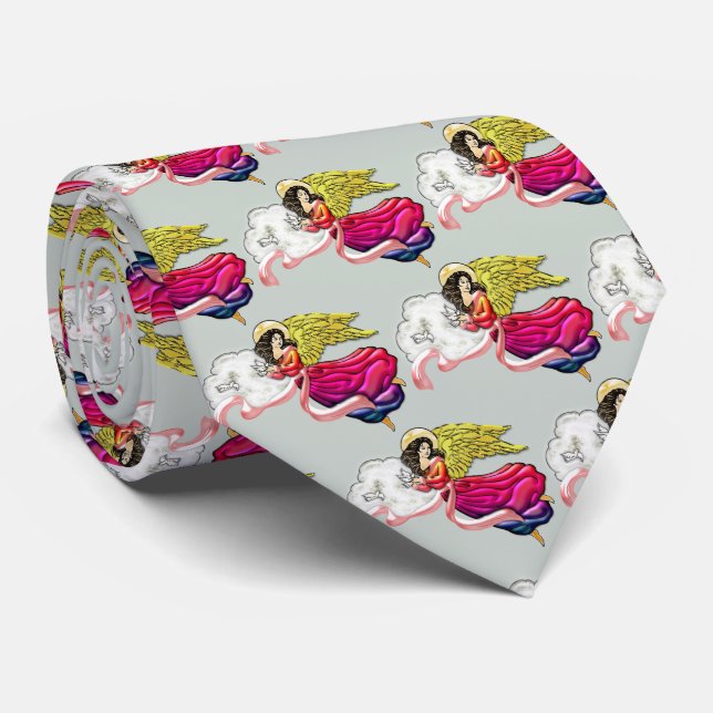 Angel of Peace and Harmony Tie (Rolled)