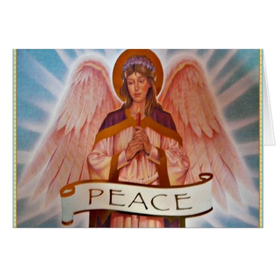 Angel of peace christmas card