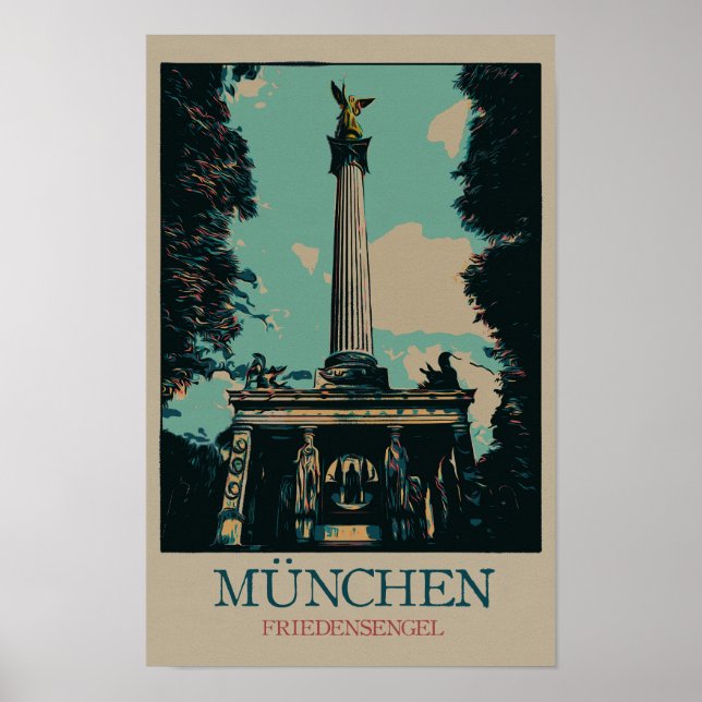 Angel of Peace monument, Munich, Germany Poster (Front)