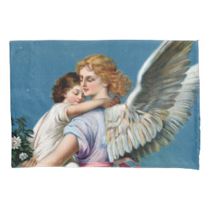 Angel of Peace Vintage Poster Restored Pillowcase