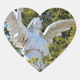 Angel of Revelation Heart Sticker