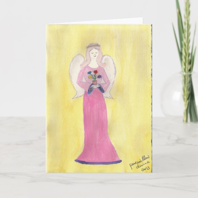 angel of service... by peacewillow holiday card (Front)