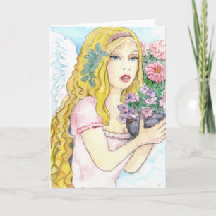 Angel of spring card