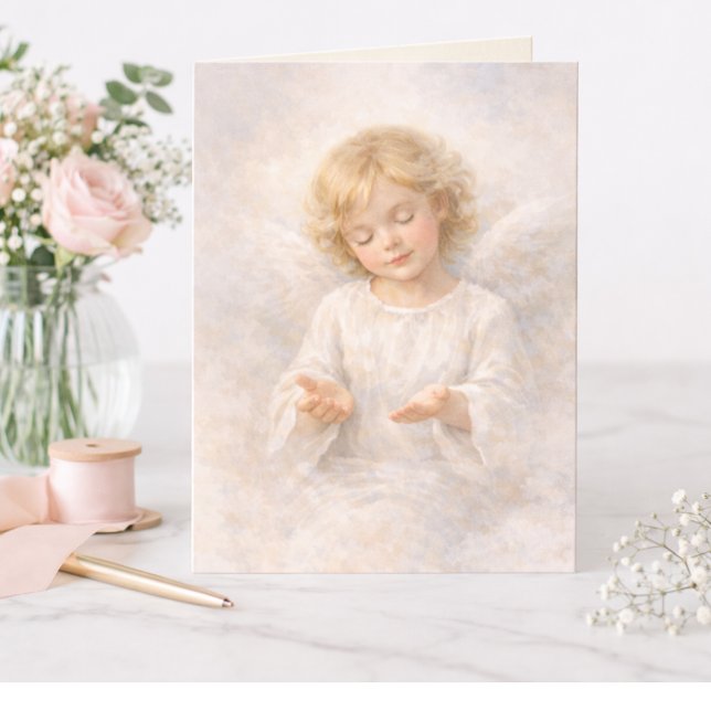 Angel of Surrender Watercolor Blank Card (Creator Uploaded)
