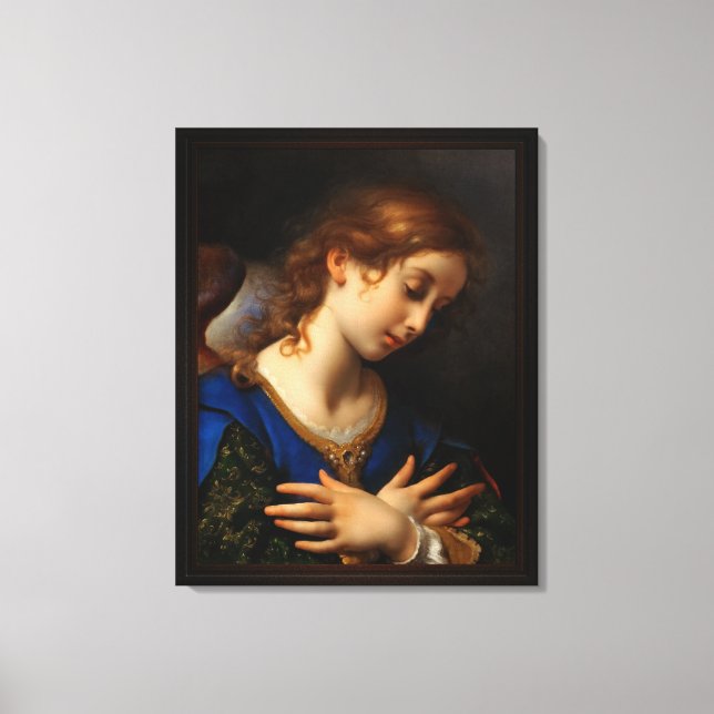 Angel of the Annunciation by Carlo Dolci Canvas Print (Front)