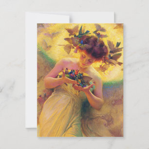 “Angel of the Birds” by Franz Dvorak Postcard