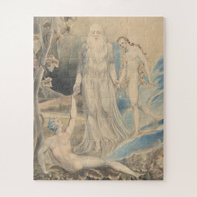 Angel of the Divine Presence Bringing Eve to Adam Jigsaw Puzzle (Vertical)