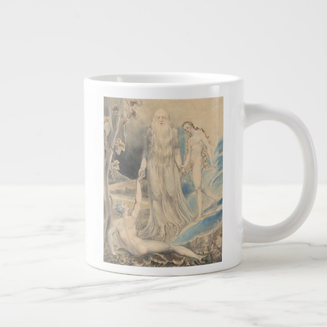 Angel of the Divine Presence Bringing Eve to Adam Large Coffee Mug (Right)