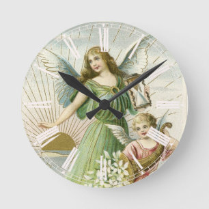 Angel of the guard round clock
