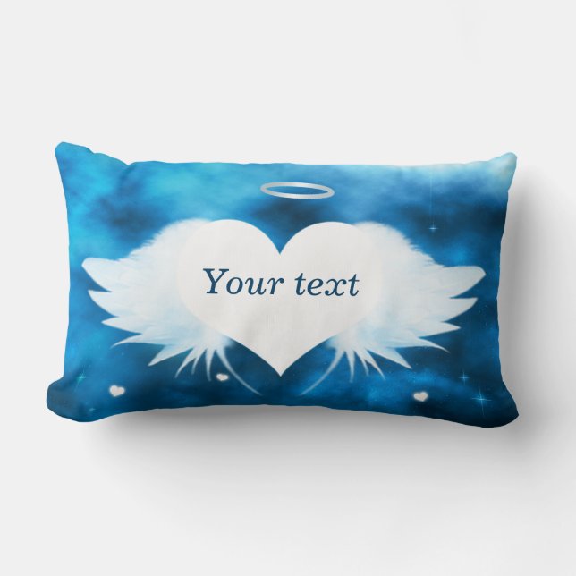 Angel of the Heart Lumbar Pillow 13 x 21 (Front)