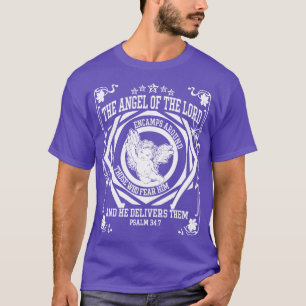 Angel of The Lord Christian Streetwear Psalm 347 D T-Shirt