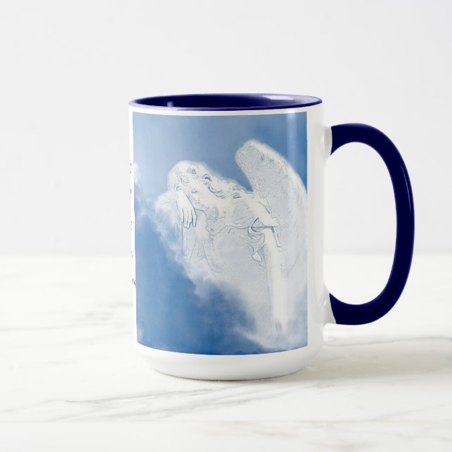 Angel of the Lord Encamps around You, Psalm 34:7 Mug (Right)