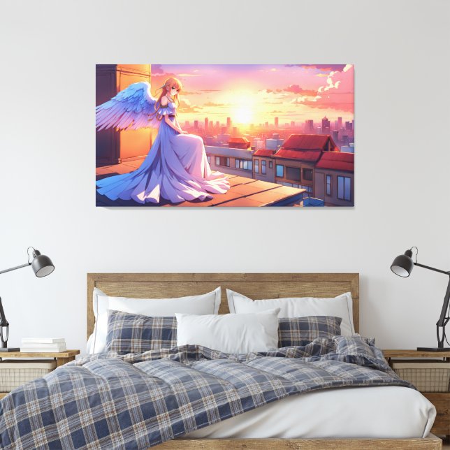 Angel of the Morning Canvas Print (Insitu(Bedroom))