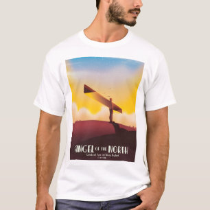 Angel of the North Vintage travel poster. T-Shirt