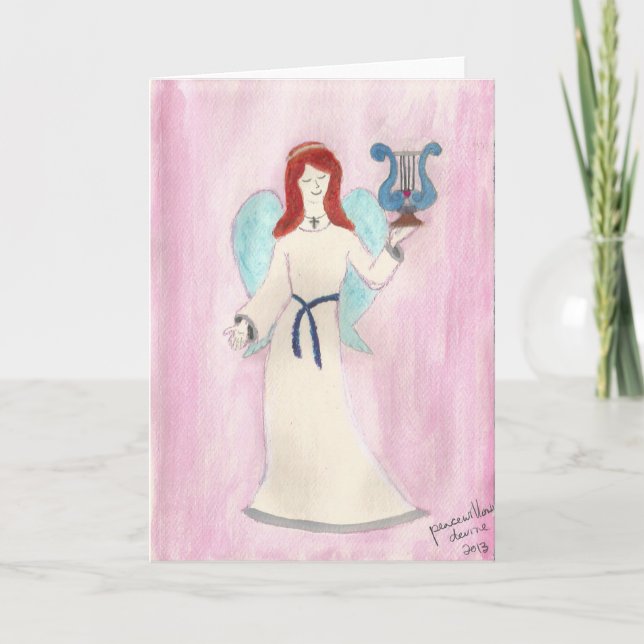 angel of worship... by peacewillow holiday card (Front)