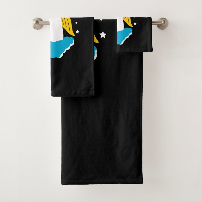 Angel on a cloud  bath towel set (Insitu)